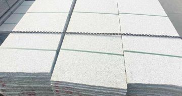 渭南芝麻白毛板，石材毛板