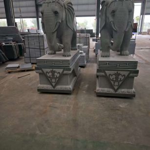 渭南芝麻灰花岗岩对象 芝麻白芝麻灰大象