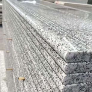 渭南芝麻白楼梯踏步 花岗岩楼梯板材