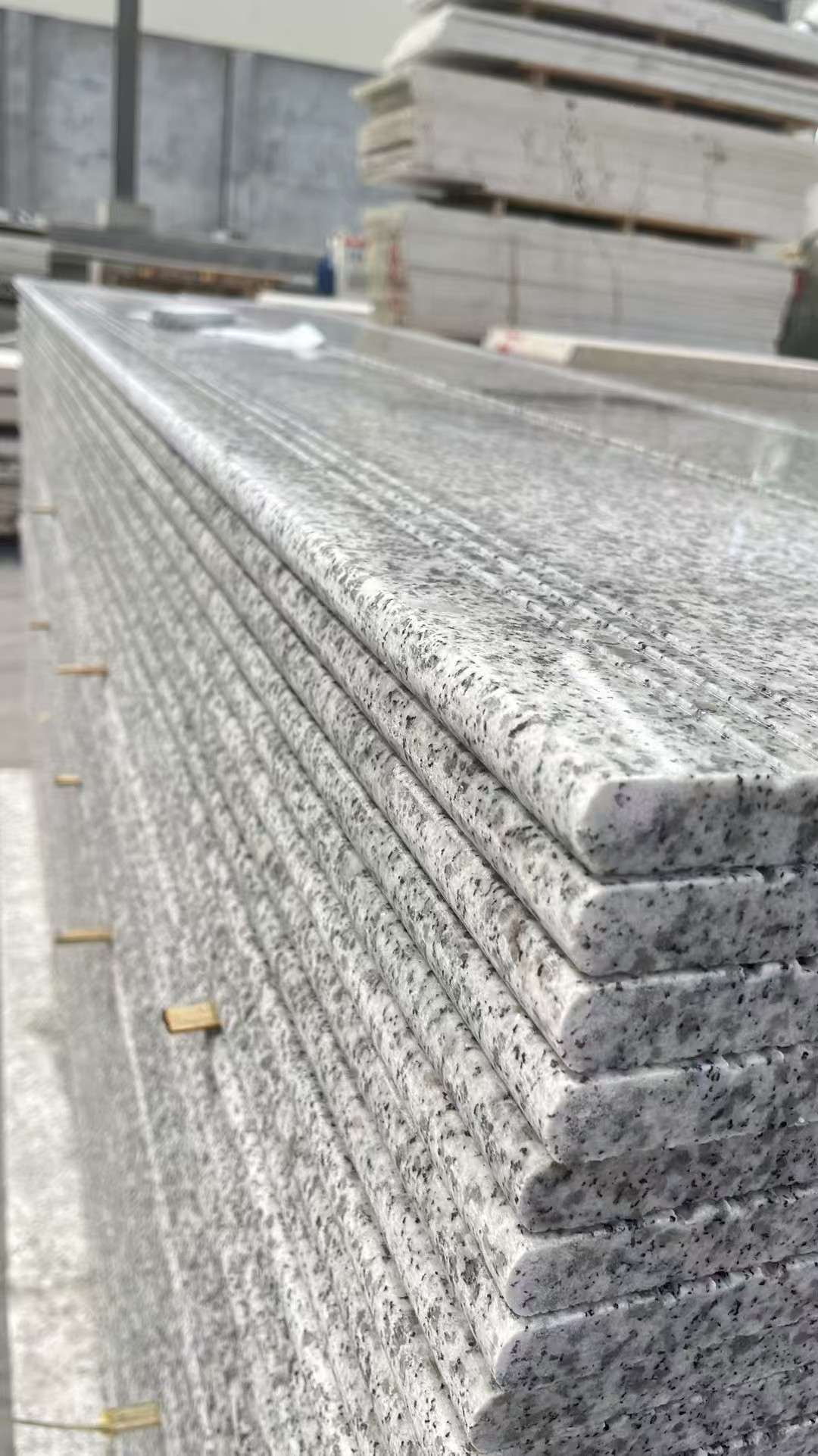 渭南芝麻白楼梯踏步 花岗岩楼梯板材